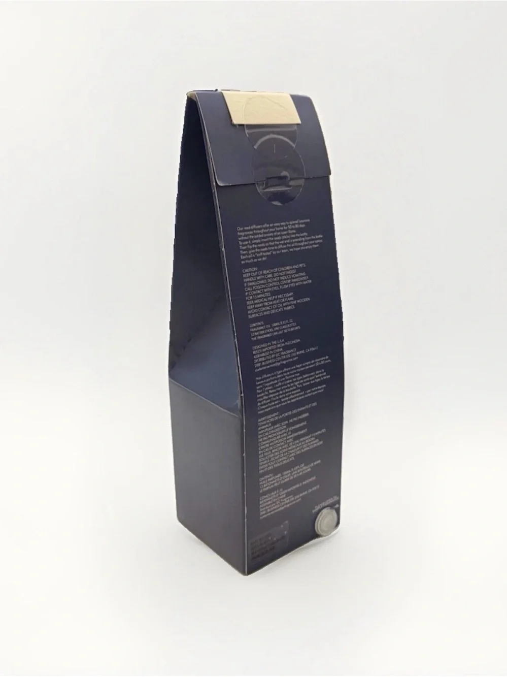 Midnight Reed Diffuser - Navy & Gold Accent